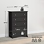 Prepac 44.75" Sonoma 5 Drawer Chest, Black (BDC-3345-K)~#|#~A545AF31-FFA1-4F2A-9C803DDD962B5630_sc7