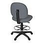 Regency Comfort Series Armless Fabric Drafting Chair with Footrest and Lumbar Support, Grey (105-DK-GY)~#|#~A56F1ABA-D8D2-4E52-BA4AD293B6D8C8BE_sc7