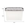 Iris 40 Quart Stack and Pull Plastic Latching Storage Bin, Clear (500209)~#|#~A57CDCB8-323F-4D34-9C50658575A530CE_sc7
