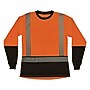 Ergodyne GloWear 8278BK High Visibility Women’s Long Sleeve T-Shirt, ANSI Class R2, Orange/Black, Small (22342)~#|#~A57EEFDB-BBD6-4D2D-B5F1EA6B6BAEE0F4_sc7