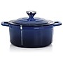 Elama Cast Iron 2.7 Qt Dutch Oven, Dark Blue (935124513M)~#|#~A58798A7-149A-42AB-856C29A5C5603F18_sc7