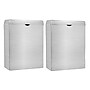 Alpine Industries Stainless Steel Napkin Disposal Receptacle, 10" x 3.74", Black,  2/Pack (451-SSB-MK)~#|#~A5880D84-8DA2-4219-B9E20C1EFCA554B8_sc7