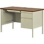 Lorell Fortress 45.5"W Office Desk, Putty/Oak (LLR66947)~#|#~A5A259E2-A26F-4A19-9FFF81529B5EDD58_sc7