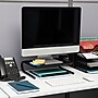 Mind Reader Ventilated Monitor Stand, Holds up to 44 lbs., Metal, Black, 2/Pack (2METMONST-BLK)~#|#~A5A341E9-D47A-428B-B6117C18CC0489DF_sc7