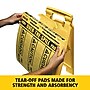 Rubbermaid "Over-The-Spill" Pad Tablet, 17" x 14", Yellow, 25/Pack (FG425400YEL)~#|#~A5ABD060-C590-4C97-A8EA6AEF78944D17_sc7
