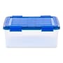 Iris 30.6 Quart Element Resistant Ultimate Clear Plastic Latching Storage Bin, Clear, 4/Pack (500138)~#|#~A5B5CE53-108B-45B9-A6B4058E0F4E4A79_sc7