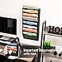 Mind Reader Wall File Organizer, 8-Pocket Hanging Document Rack, Office Wall Mount, Metal, Black (MAG8C-BLK)~#|#~A5B8D68F-D13D-4557-B71ADC440F5C2342_sc7