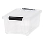 Iris 13.5 Quart Storage Container with Hinged Lid, Plastic, Clear, 6/Pack (500295)~#|#~A5CD4BF0-B7CE-49D3-B0FF86B25FD33C62_sc7