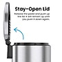 iTouchless SoftStep Semi-Round Stainless Steel Step Trash Can with Hinged Lid, 5.02 Gallon (IP05DSS)~#|#~A5D52879-3C6E-40B2-A20EF4F6185072F3_sc7