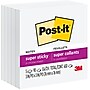 Post-it Super Sticky Notes, 3" x 3", White, 90 Sheet/Pad, 5 Pads/Pack (654-5SSW)~#|#~A5F2E438-4D52-4FD8-B6A8BFD58FC7C3EE_sc7
