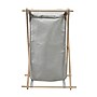 Household Essentials X-Frame 1-Section Collapsible Hamper with Lid, Cotton, Gray (6787-1)~#|#~A61DEB88-A774-485D-8F55BCA0248E02FB_sc7