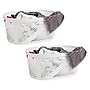 Mind Reader 10.57-Gallon Laundry Basket with Handles, Plastic, White, 2/Set (2HHAMP40-WHT)~#|#~A6276A20-1253-47DB-90E0F4658EF46FCA_sc7