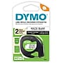 DYMO LetraTag 10697 Label Maker Tape, 1/2" x 13', Black on White, 2/Pack~#|#~A6370FAE-37B2-4779-898DA950169B4C0E_sc7
