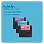 Brother Genuine P-touch Btag White on Purple/Black on Light Blue/White on Pink Label Tape, 1/2" x 13.1' (12mm x 4m) (BTAG3M02)~#|#~A63F102E-6AD2-4945-932936ECB626AB0A_sc7