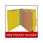 Medical Arts Press Pressboard Classification Folder, 1-Divider, 2" Expansion, Letter Size, Yellow, 10/Box (DV-T42-14-3YLW-PKT)~#|#~A64D537A-4216-4055-A0C934BB6E9366FD_sc7