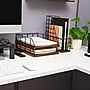 Mind Reader Metal Front Loading Letter Tray, Black (2TWPAP-BLK)~#|#~A658EFE7-A82B-4C7E-85CE22E55FBEA18D_sc7