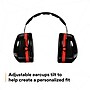 3M Peltor Optime 105 Over-the Head Earmuffs, 27 dB, Black/Red (H10A)~#|#~A65BE6D5-A19A-418A-8BF4532506B5280E_sc7