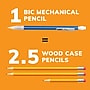 BIC Xtra Sparkle Mechanical Pencil, Medium Point, 0.7mm, 24/Pack (MPLP241-BLK)~#|#~A65DB526-8BBF-4315-998BB50F6F532AE4_sc7