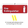 Excello Global Products Fire Extinguisher Indoor/Outdoor Wall Sign, 9" x 3", Red/White, 3/Pack (EGP-HD-0480)~#|#~A666909B-0C18-47D2-9534A6D29C16D8BE_sc7