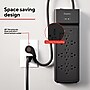 Staples TECH 12-Outlet 2-USB Port Surge Protector, 8', 3900 Joules, Black (ST62774)~#|#~A6734F77-D1D4-43C5-AF0B8190051CB2DB_sc7
