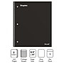 Staples Premium 2-Subject Notebook, 8.5" x 11", College Ruled, 120 Sheets, Black (TR58310)~#|#~A6836958-914F-426F-BA6F425C9D7DCB86_sc7