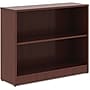 Lorell 29.5" 2-Shelf Bookcase with Adjustable Shelves, Mahogany Laminate (LLR99778)~#|#~A68B4F6B-9B6D-440B-8B776BBAC703AB60_sc7
