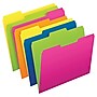 Pendaflex Glow Twisted Recycled File Folder, 1/3-Cut Tab, Assorted, Letter Size, Assorted Colors, 12/Pack (40526)~#|#~A692FDEC-9287-4F04-82D5EB5EAB02A116_sc7