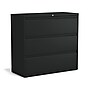 Staples HL8000 Commercial 3-Drawer Lateral File Cabinet, Locking, Letter/Legal, Black, 42"W (23202D)~#|#~A69DB7EA-086C-4482-AC7E367CA338559E_sc7