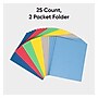 Smead 2 Pocket Cardstock Portfolio Folder, Assorted Colors, 25/Box (87850)~#|#~A6B3B6A2-8046-4696-AF0C8555ABE16677_sc7