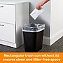 Coastwide Professional™ Indoor Trash Can Without Lid, Black Soft Molded Plastic, 3.5 Gallon (CW56428)~#|#~A6CA0B18-78F5-4254-B35408EB004ECAD7_sc7