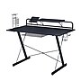 Techni Sport Carbon Computer Gaming Desk with Shelving, Black (RTA-TS200-BK)~#|#~A6E2BE8B-7719-4B90-8961DE5C3DA2F9ED_sc7