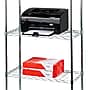 Mind Reader 4 Shelf Metal Adjustable Shelving, 48" x 11.75" x 23.5", Silver (4TSHELVU-SIL)~#|#~A6FC45D4-67E3-4F74-B7213922A8F2311C_sc7