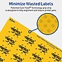 Avery Laser/Inkjet Rectangle Multipurpose Labels, 1" x 1.5", Bright Yellow, 640/Pack (94219)~#|#~A6FD9BAC-18F2-455A-BEEE797D6444641D_sc7