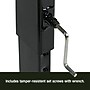 Correll Econoline 48"W x 24"D Adjustable Foldable Training Room Table, Laminate, With Wheels, Gray Granite (FTM2448TFHR15)~#|#~A717E88E-A22E-4890-BE05D650257223A7_sc7