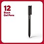 TRU RED Quick Dry Gel Pens, Medium Point, 0.7mm, Black, Dozen (TR54480)~#|#~A75F279E-C8AC-479B-9AD8B42401B4A885_sc7