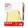 Staples Big Tab Insertable Dividers, 8-Tab – Buff Paper Dividers with Assorted Color Tabs for Binders~#|#~A787B6CD-70E3-4D5C-90E877C1C08EA610_sc7
