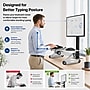 Uncaged Ergonomics WorkEZ Adjustable Keyboard and Mouse Tray, Silver (WEKTs)~#|#~A78E8AB2-4470-4614-B2BF256AA50377EC_sc7