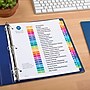 Avery Ready Index Table of Contents Pre-Printed Paper Divider, A-Z Tabs , Multicolor, 6 Sets (11832)~#|#~A7B1F4BC-2268-40DC-B3F0013CFCA6547E_sc7