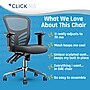 Click365 Ergonomic Mesh Swivel Task Chair, Grey (CCHR10002B)~#|#~A7B7D1FD-892F-451B-858C95C7010D0B34_sc7