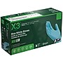 Ammex X3 Nitrile Gloves, Medium, Blue, 100/Box (X344100)~#|#~A7CDD704-79B6-4792-9842F399B980C7CF_sc7