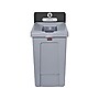 Rubbermaid Slim Jim Single-Stream Recycling Station, 33 Gallon, Gray/Black (2171554)~#|#~A7CFCFA5-8D40-4B16-91526FA60DC99DD2_sc7