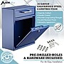 AdirOffice Steel Indoor/Outdoor Interoffice Drop Box Mailbox, Medium, Blue (631-05-BLU-PKG)~#|#~A8058F9E-2FEA-43F8-925923B85A43384D_sc7