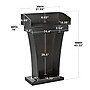 AdirOffice 43.3" Podium Lectern, Black (661-012-BLK-PKG)~#|#~A8109C32-6F0A-42FC-A5FC00C7A4AF8DE7_sc7