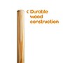 Coastwide Professional™ 60" Wood Push Broom Handle, Threaded Metal Tip (CW57741)~#|#~A812163F-2D34-46DD-A02E353E54ADE4D9_sc7