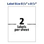 Avery Inkjet Shipping Labels, 5-1/2" x 8-1/2", White, 200 Labels/Box (8426)~#|#~A81428B4-B611-47EF-90D0C0BF4C55385B_sc7
