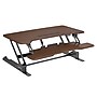 Mount-It! 38"W Electric Rectangular Adjustable Standing Desk Converter, Dark Walnut (MI-8011)~#|#~A81FBAA7-5F57-4FF6-909CF3E2C103C45E_sc7