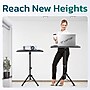 Purely S90 Portable Laptop/Projector Floor Stand Standing Desk Tripod, Black (PTS90)~#|#~A837175B-1CB1-487A-A49970DFDDD4C73A_sc7
