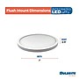 Bulbrite 7" Round 14-Watt 3000K LED Flush Mount Light, 1150 Lumens, White (773604)~#|#~A87434A1-CD67-4A61-BB3F261EBCDDFFB8_sc7