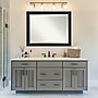 Amanti Art Ridge Black Frame Wall Mirror, 35.5" x 45.5" (A42674593703)~#|#~A87F130F-A3FB-40F1-85C00A966335D502_sc7
