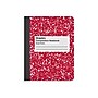 Staples Composition Notebook, 7.5" x 9.75", Graph Ruled, 80 Sheets, Red/White (ST55069)~#|#~A889DF41-BFAA-4C3E-B44746CC8BAEB089_sc7